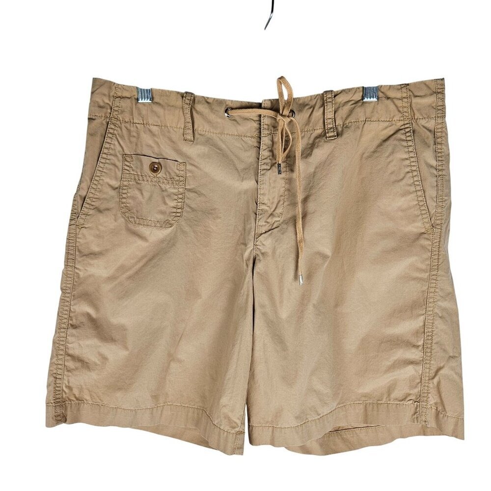 Lauren Ralph Lauren Khaki Shorts Size 10 Cotton Drawstring Casual